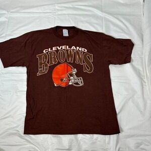 Brown vintage Cleveland Browns NFL tee #NFL artex tag single stitch Large